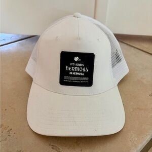Otto It’s Always Hermosa in Hermosa White Trucker Hat Baseball Cap Hermosa Beach